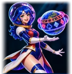 Astronautka z globem